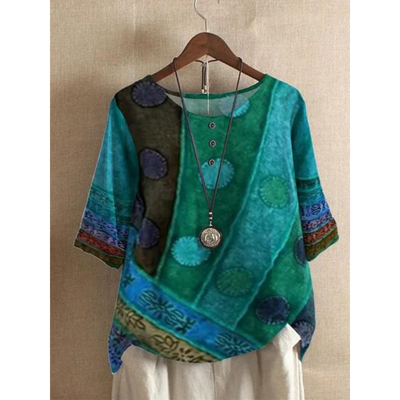 Lisa | Farverig boheme-top