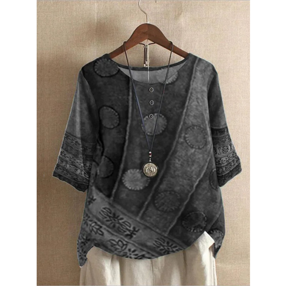Lisa | Farverig boheme-top