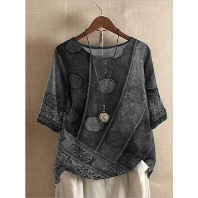 Lisa | Farverig boheme-top