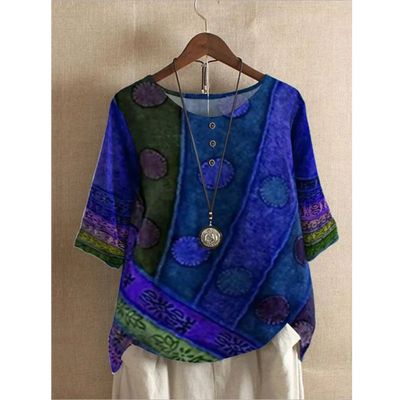 Lisa | Farverig boheme-top