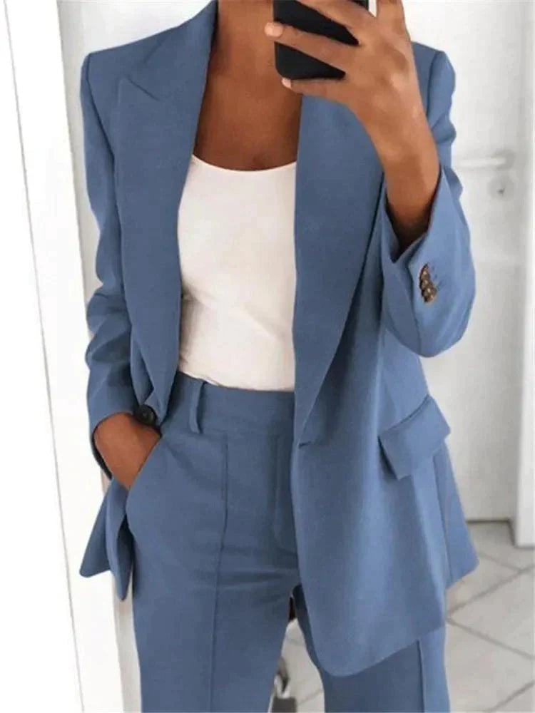 Mandy | Komplet sæt med blazer og bukser