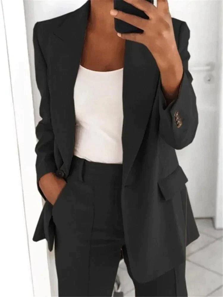 Mandy | Komplet sæt med blazer og bukser