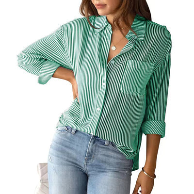 Selena | Elegant bluse i bomuld med løs pasform
