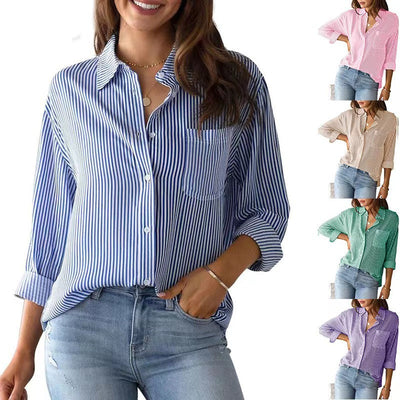 Selena | Elegant bluse i bomuld med løs pasform
