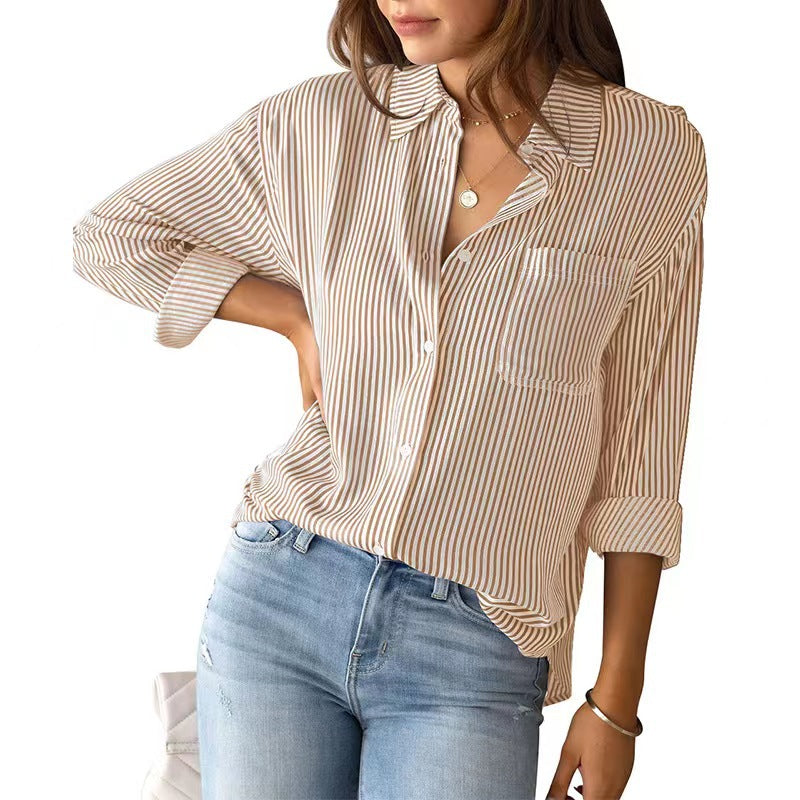 Selena | Elegant bluse i bomuld med løs pasform