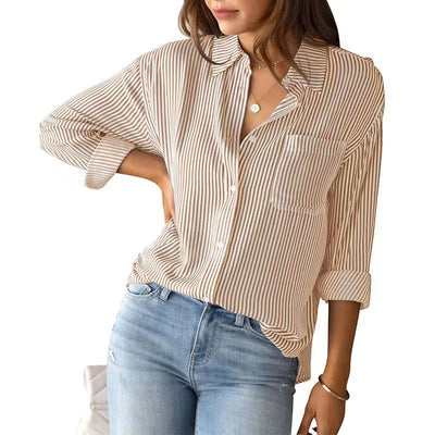 Selena | Elegant bluse i bomuld med løs pasform