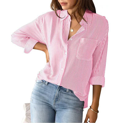 Selena | Elegant bluse i bomuld med løs pasform