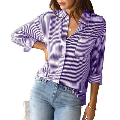Selena | Elegant bluse i bomuld med løs pasform