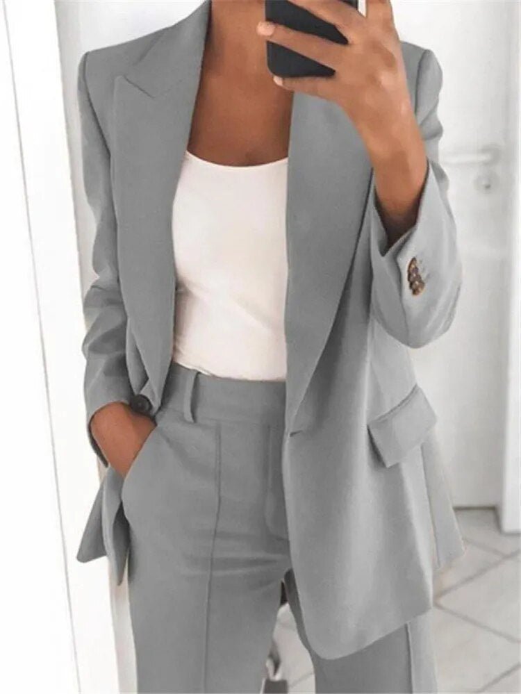 Mandy | Komplet sæt med blazer og bukser