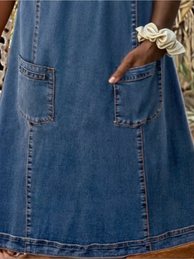 Monica | Blød Denim Kjole